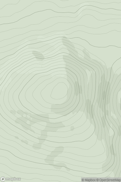 Thumbnail image for Geal Charn [Loch Arkaig to Glen Moriston] showing contour plot for surrounding peak